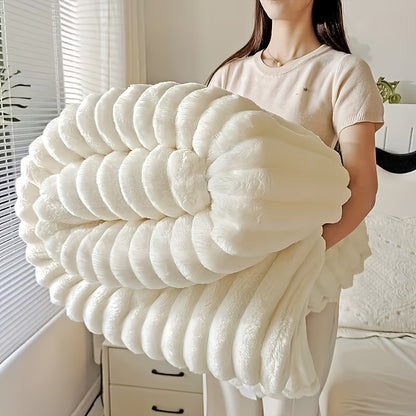 Thick, Soft And Comfortable Blanket, Warm Blanket, Nap Blanket, Air Conditioning Blanket, Office Outdoor Camping Gift Blanket, Suitable for All Seasons, New Year'S Gift Blanket