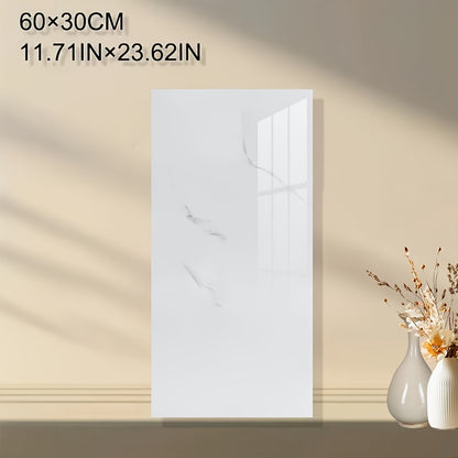 10-20pcs Contemporary Marble Pattern Self-Adhesive Wall Stickers - Waterproof & Oil-Resistan, Glossy Finish, Easy Peel & Stick for Kitchen, Bathroom, Glass, Walls - Removable Modern Home Decor, Bathroom Wall Stickers, Kitchen Decor, Glossy Finish