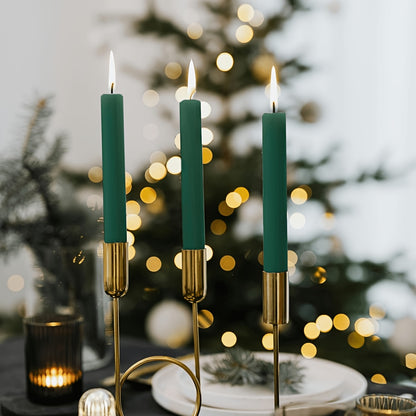 50-Pack Long Taper Candles, Unscented Dinner Candles, Suitable for Candle Holders, Elegant Ivory Taper Candles for Wedding Table Decor, Formal Dinners, and Romantic Decorations, Graduation Season Gifts, Gifting, Women's Preference