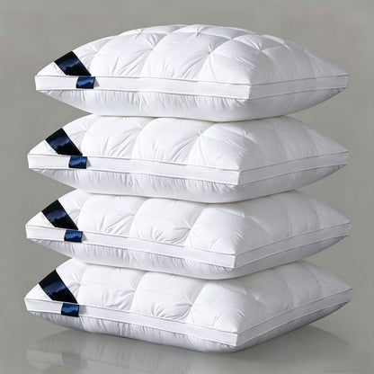 3/4pcs Comfortable Sleeping Pillows - Ergonomic Neck & Spine Support, Sleep Massage Pillow Core, Moisture-Wicking & Breathable. Perfect for Living Room, Bedroom, Hotel & Home Decor, Great as a Holiday Gift.