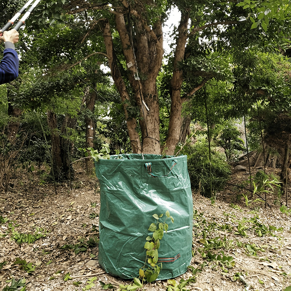 Professional 3pcs Garden Garbage Bags, Vertical Reusable Leaf And Grass Debris Bags, Garden Garbage Bags, Lawn Bags, Heavy-Duty Garden Bags, Compost Bags, Trash Cans, Outdoor Containers, for Loading Fallen Leaves And Garbage.Garbage