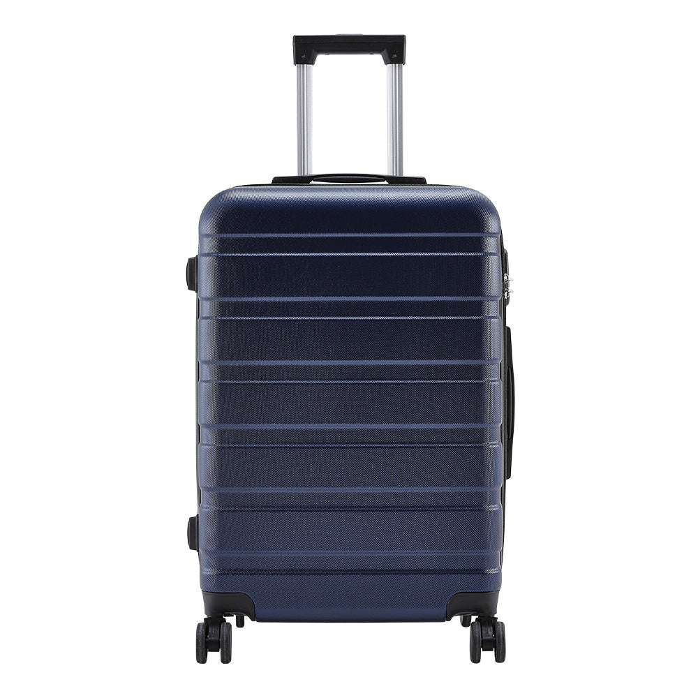20" Suitcase Lightweight 4 Wheel Spinner Hard Shell ABS Luggage Hold Check in Travel Case Cabin Suitcase Carry On Suitcase, Hard Shell Suitcase with 4 Wheels Cabin Luggage Blue B