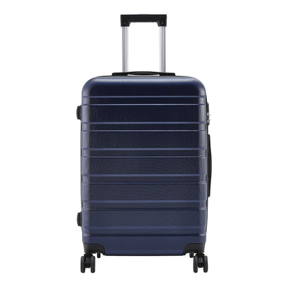 20" Suitcase Lightweight 4 Wheel Spinner Hard Shell ABS Luggage Hold Check in Travel Case Cabin Suitcase Carry On Suitcase, Hard Shell Suitcase with 4 Wheels Cabin Luggage Blue B