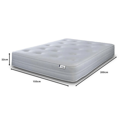 Memory Foam & Open Coil Spring Hybrid Mattress – Tufted, Extra Deep, Handmade in UK | Single, Double, King & European Sizes Available