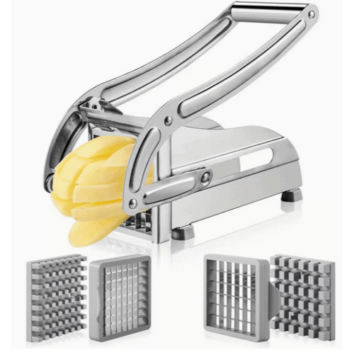 Stainless Steel Fruit Cutter, Vegetable Cutter, French Fry Cutter, French Fry Chopper, Potato Slicer, Vegetable Chopper, Onion Chopper, Food Chopper, Chop Potatoes Carrots Cucumbers, Kitchen Supplies, Kitchen Gadgets, Kitchen Additions