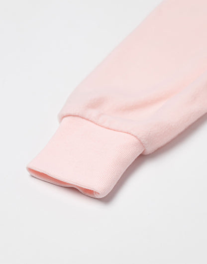 Bluey & Friends Girls Pink Onesie | Long Sleeve Zip-Up Microfleece with Bluey, Bingo, Chloe & Mackenzie | for Kids | Comfy Nightwear | Bluey Merch - 3-4 Years