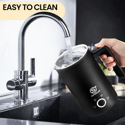 SUPERLEX Electric Automatic Milk Frother 4-In-1 Function, Milk Steamer Heater for Hot Cold Chocolate Latte Cappuccino Macchiato Warmer
