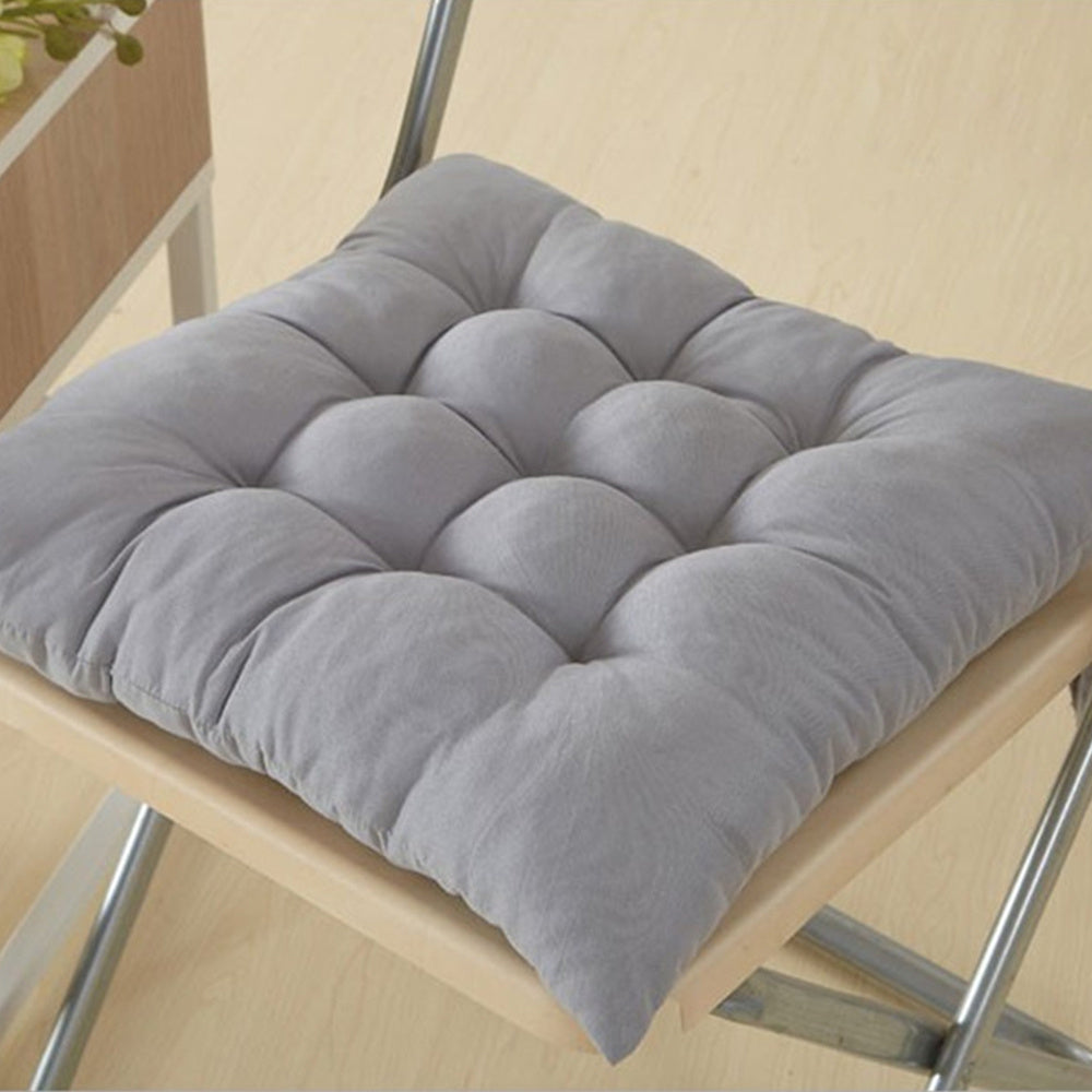 4pcs Solid Coloured Chair Cushions - Machine Washable and Durable, with A Knitted Design for Comfort and Support, Suitable for Garden, Dining and Office Chairs 40*40*5 Cm, Multi-colour Choice