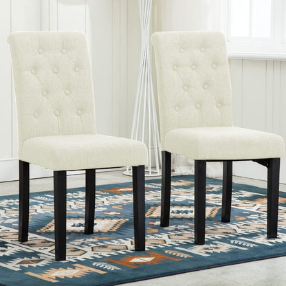 button-tufted dining chairs - dimensions and specification detail 4