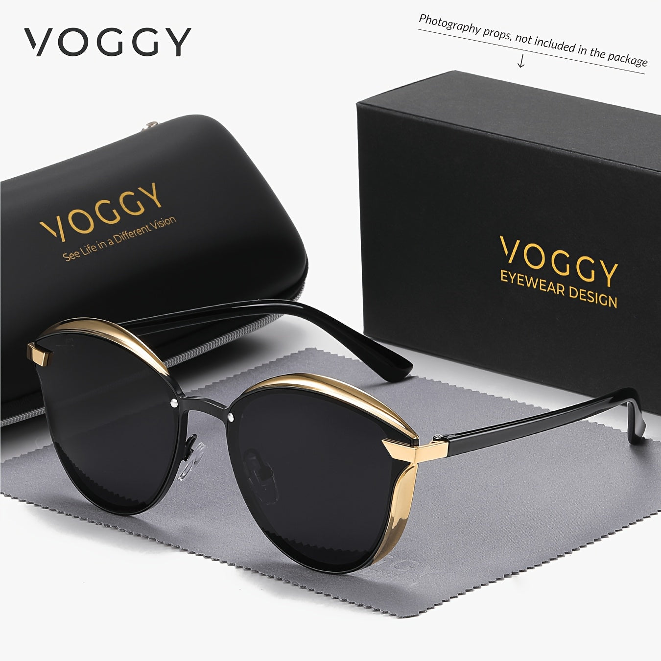 [sunglasses]VOGGY Retro Butterfly Polarized Sunglasses - UV Protection, Metal Frame for Men & Women - Perfect for Driving, Hiking, Cycling, Fishing, Travel & Parties, Gifts