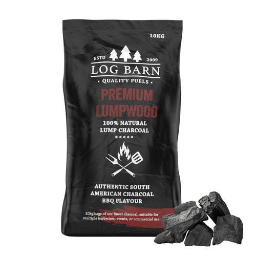 Log-Barn 10Kg Restaurant Grade Cooking Lumpwood Charcoal Bag