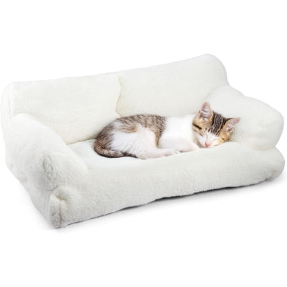 Cat Sofa 66x48x33cm Cat Couch Bed Pet Size 15-20 Stylish Cats Bed Catties Fluffy and Soft Catd Sofa Beds Small Dog Sofas Beds for Dogs and Cats for Small and Medium Dogs