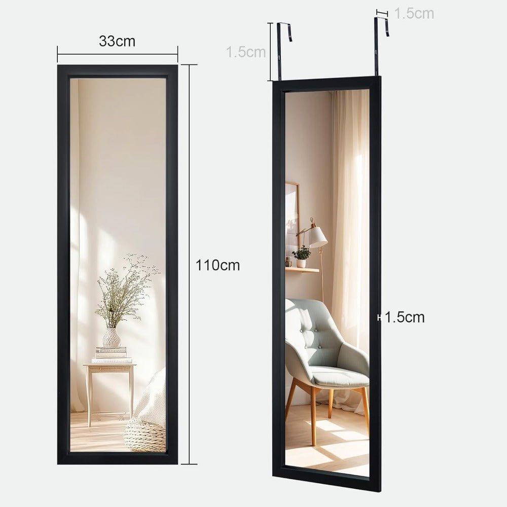 Over-Door Full-Length Mirror - dimensions detail 16