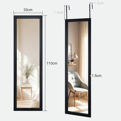 Over-Door Full-Length Mirror - dimensions detail 16