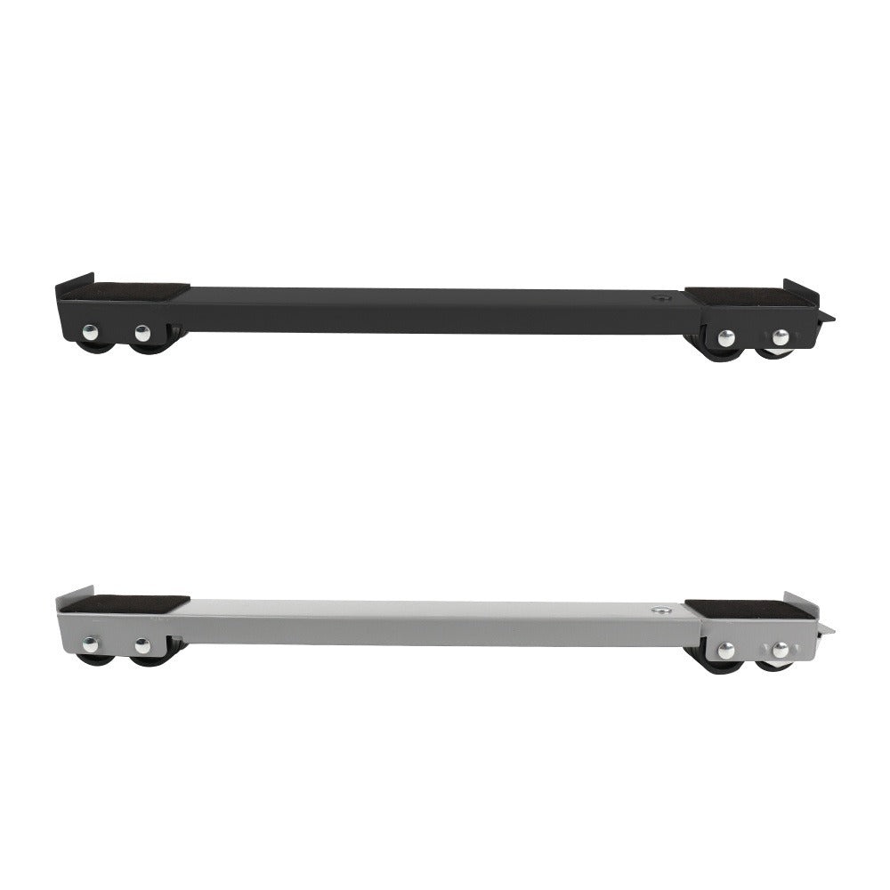 Heavy Duty Adjustable Moving Roller Wheel Set 2pcs – 70.5cm Metal Base Stand with Brake for Washing Machine, Fridge, Furniture & Appliances, 330kg Capacity