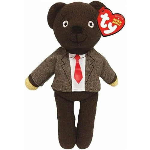 TY Original Collection Mr. Bean Teddy Jacket and Tie 18cm Soft Plush Toy