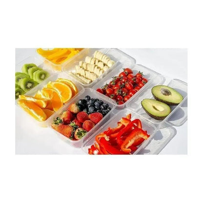 50 X 500ml Plastic Food Containers with Lids - Reusable Free Food Containers with Airtight Lids - Microwavable, Freezer and Dishwasher Safe