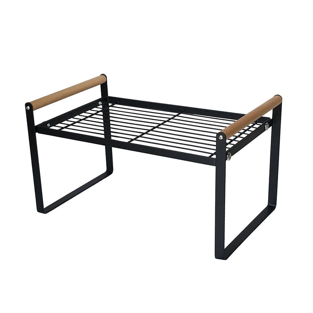 Metal Wire Countertop Shelf Organiser – Stackable Cupboard Spice Rack, Space-Saving Storage for Kitchen, Pantry & Bathroom, Rust-Proof, Small or Large