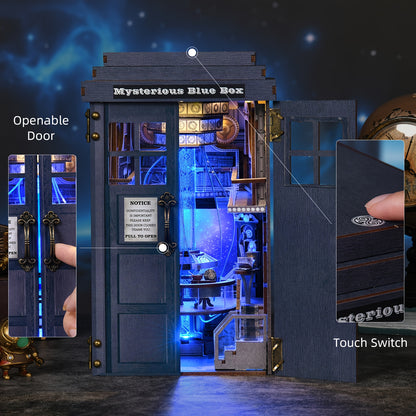 1 DIY Booknook Kit & Doll House - 3D Wooden Puzzle Building with Mysterious Magic Box, Wood Craft Kit for Miniature Doll's House, Challenging 3D Puzzle for s &, Christmas/ Birthday Gift,