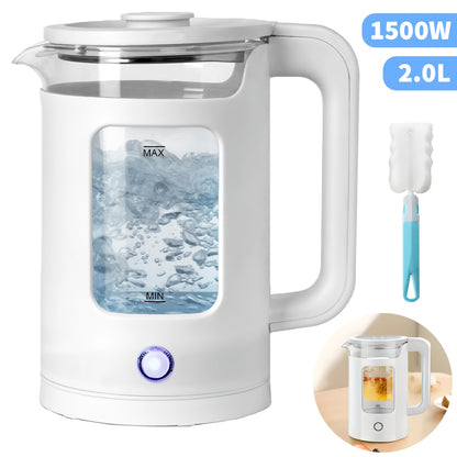 1pc 2L Quickboil Electric Kettle, Send A Sponge Brush, 1500W High Power Fast-Boiling Electric Kettle, 220V Portable Design with Stainless Steel Accents Ideal for Home & Office Use, Multi-Functional Perfect Modern Kitchens