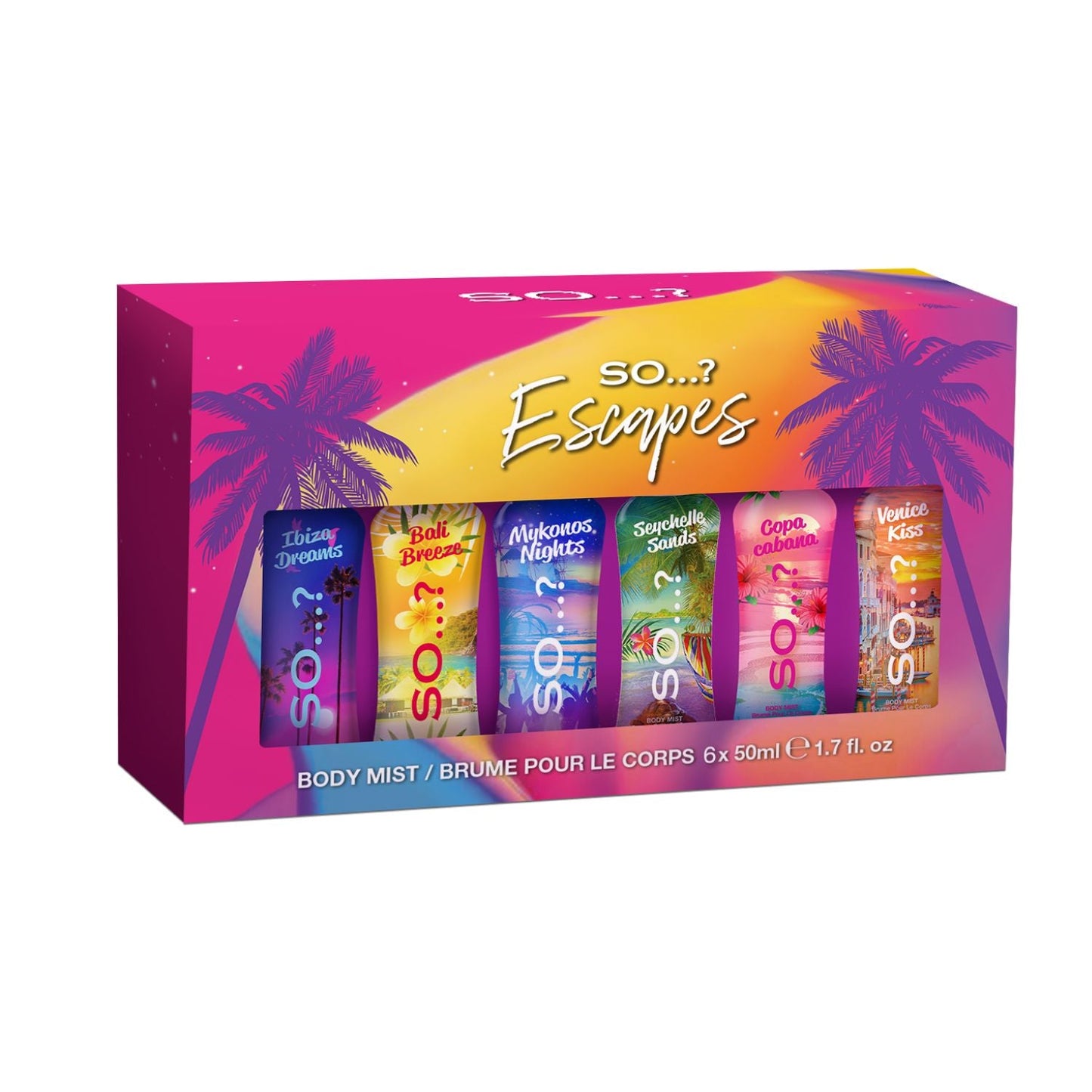 So…? Escapes Grande Gift Set – 6 x 50ml (Summer in a Box)