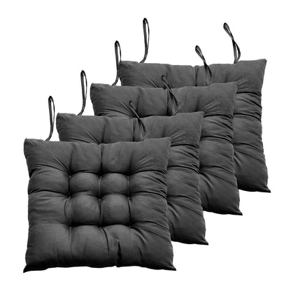 4pcs Solid-Color Office Cushion Supports The Cushion to Relieve The Discomfort of Prolonged Sitting