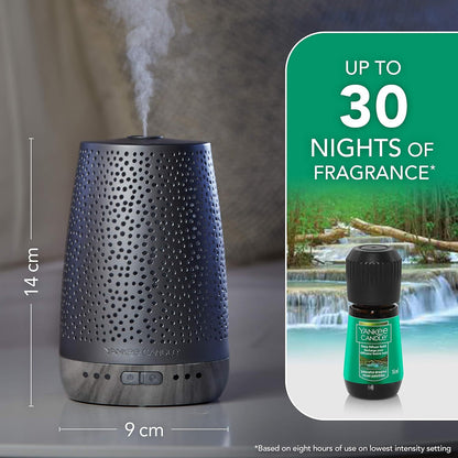 Yankee Candle Sleep Diffuser Starter Kit | Silver | Peaceful Dreams Electric Fragrance Diffuser Refill | Up to 30 Nights of Fragrance | UK Plug