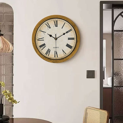 1PC multi-functional clock wall clock with fun thick frame and durable gold/white clock, 25*25*7CM