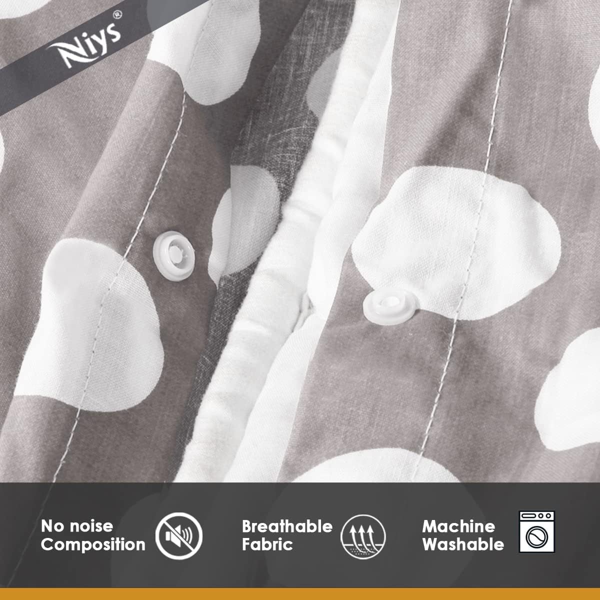NIYS Bedding Duvet Cover Set in Single, Double and King Size with pillow cases