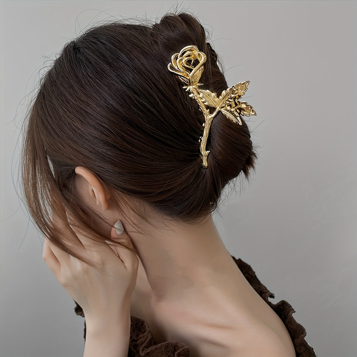 Large Geometric Metal Hair Claw - Two Finishes