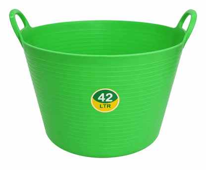 45L Heavy Duty Flexi Tub Bucket Large Garden Storage Carry Tub Multi Colour