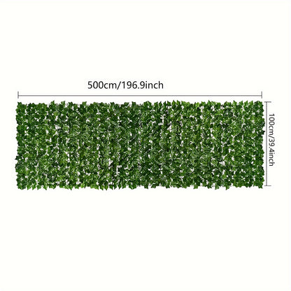 Artificial Ivy Leaf Privacy Fence Panel Garden Screening Hedge Wall Cover Balcony Patio Backyard Decoration 1M x 3M or 1M x 5M
