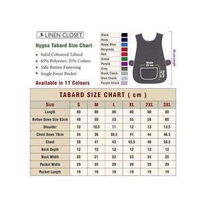 Pack of 2 Tabard Apron | Aprons for Men, Women, and Ladies | Professional Cooking Aprons with 2 Pockets | Adjustable Kitchen Apron for Baking, BBQ, Grilling, Gardening, Crafting, Cleaning, Painting, Barista, Restaurant Work | Cute & Stylish Gift Apron for