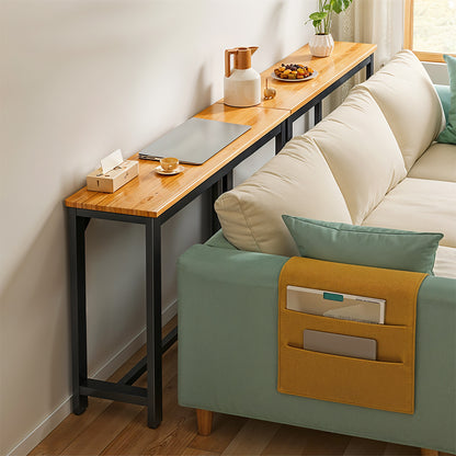 1pc Simple Long Shelves for Home Use, Narrow Sofa Side Table in The Living Room, Storage Table Against The Wall At The Head of The Bed in The Bedroom, and Narrow Shelves in The Floor-to-ceiling Entrance, 80*20*75.2cm
