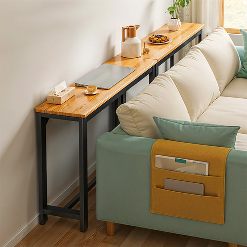 1pc Simple Long Shelves for Home Use, Narrow Sofa Side Table in The Living Room, Storage Table Against The Wall At The Head of The Bed in The Bedroom, and Narrow Shelves in The Floor-to-ceiling Entrance, 80*20*75.2cm
