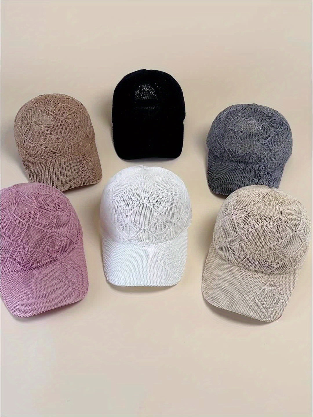 1pc Large Block Baseball Cap, Summer Unisex Versatile Hat, Hollow-Out Breathable Mesh Snapback Cap