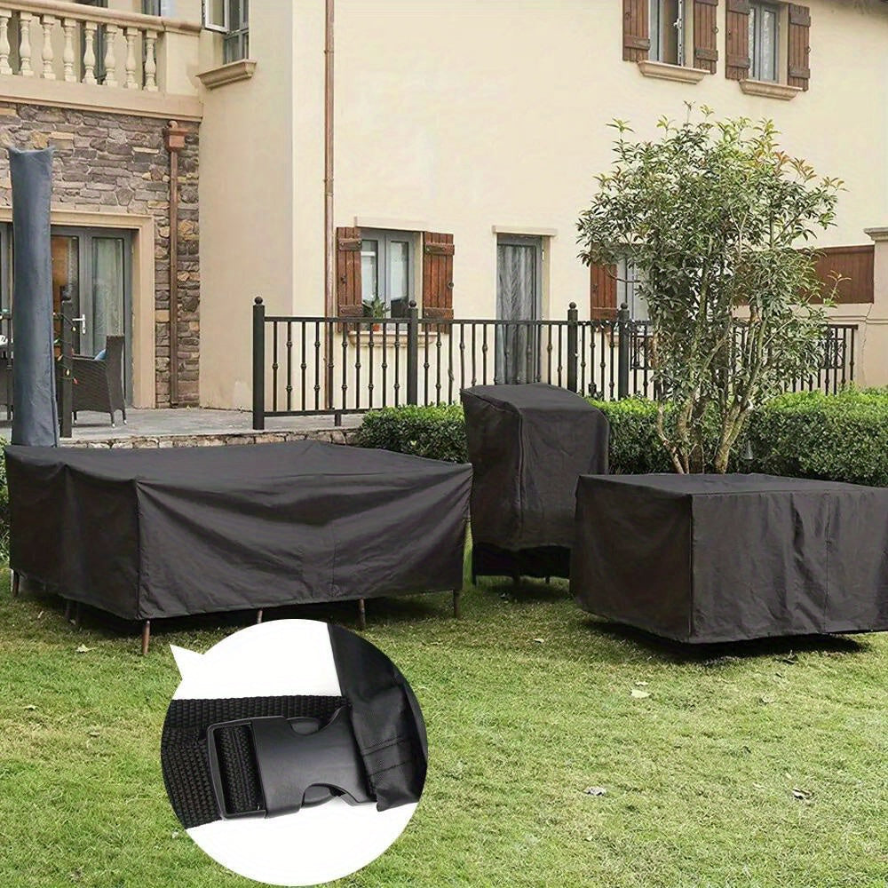 Heavy Duty Garden Patio Furniture Table Cover for Rattan Table Cube Set Outdoor Ideal for Patios, Gardens, And Balconies; Durable Fabric; Easy to Use; Suitable for All Seasons