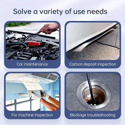 5.5Mm Single-Lens Industrial Endoscope with a 4.3-Inch IPS LCD Display, 1080P HD LED Handheld Industrial Endoscope Inspection Snake Camera, Featuring an Camera for Auto Repair And Plumbing Assistance, For Car Pipe, House, Factory Maintenance Inspection