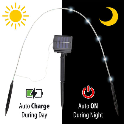 Solar Garden Lights Set of 4, LED Pathway Stakes for Outdoor Yard Lighting, Patio Landscape Illumination, Lawn and Garden Decoration, Waterproof Solar Powered Lights for Walkways, Pathways, Backyard, Energy-Efficient Outdoor Lighting, Durable and Easy to