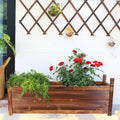 wooden raised planter box – included parts 7