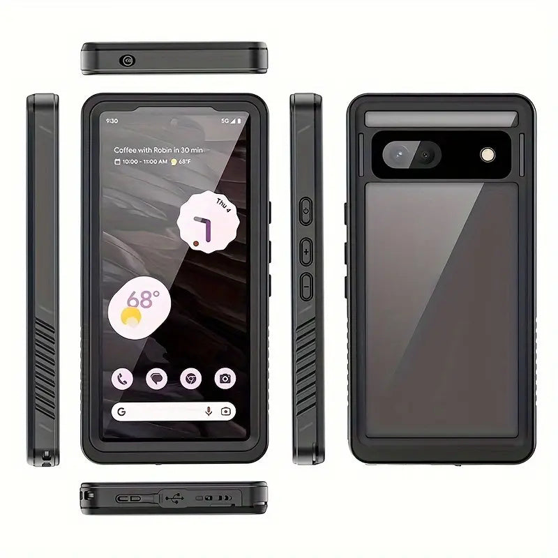 For Google Pixel 7 8 Pro 7A 8A - IP68 Waterproof Case 360° Full Body Case Shockproof Dustproof Drop-proof Built-in Screen Protector Phone Case