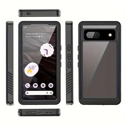 For Google Pixel 7 8 Pro 7A 8A - IP68 Waterproof Case 360° Full Body Case Shockproof Dustproof Drop-proof Built-in Screen Protector Phone Case