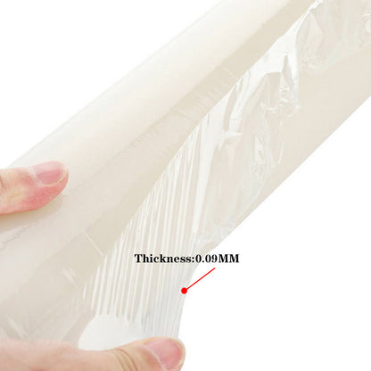 2 Roll Self Adhesive Clear Carpet Protector Film Temporary Protecting Floor Dust Sheet Cover, Stairs Home Office Hotel Floor Carpet Protector Roll, Home Renovation Furniture Covering Film, Extra Thick 90 Micron, 60cm*10m