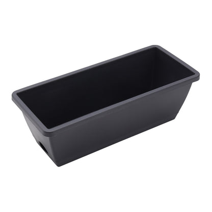 5pcs Balcony Vegetable Basin, Long Strip Horon Basin, Outdoor Creative Plastic Vegetable Planting Box, Available in White, Gray, Dark Green And Brick Red. Available Sizes: L42.5*W17*H14Cm/L49.5*W19*H*14Cm