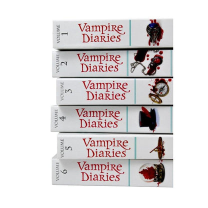 The Complete Collection The Vampire Diaries: Stefan's Diaries 1 to 6 Books Box Set By L.J. Smith (Origins, Bloodlust, The Craving, The Ripper, The Asylum & The Compelled)
