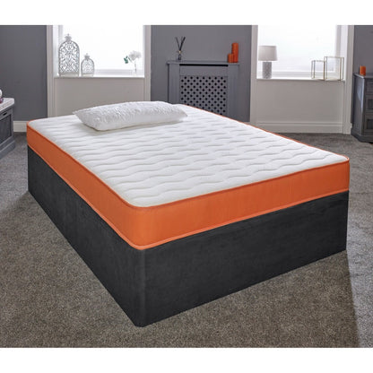 Hybrid Spring Mattress 18CM Deep Memory Foam Open Coil Kids Single Double King All Sizes UK Made BS7177
