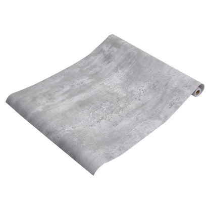 5mx60cm Grey Self Adhesive Wallpaper 60x500cm Concrete Effect Sticky Back Plastic Industrial Cement Vinyl Wrap Peel and Stick Kitchen Worktop Covering Sticky Back Plastic Furniture Sticker