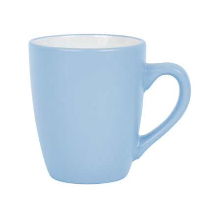 *** NEW *** Waterside 16pcs Pastel 2tone Blue Stoneware Dinner Set; 4 Dinner Plates, side Plates, Deep Bowls and Mugs