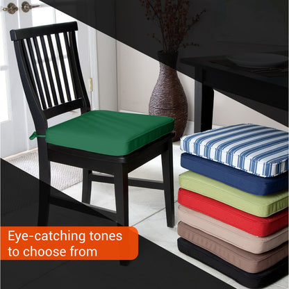 Chair Cushions with Ties for Indoor & Outdoor Use – Comfortable Seat Pads for Dining Chairs, Garden, Patio, Balcony & Café Furniture – Durable Polyester Fabric, Soft Support & Easy Care Design