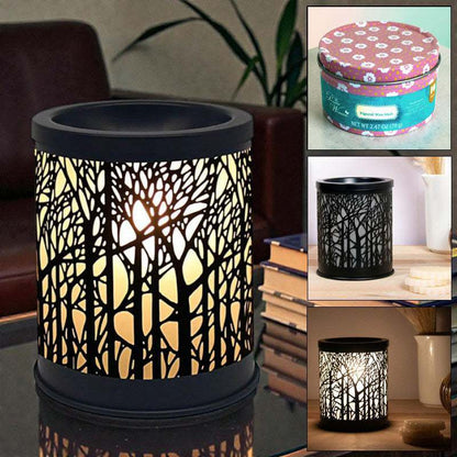 Electric Aroma Lamp Fragrance Diffuser Wax Tart Warmer and Oil Burner plus Scented Wax Melts